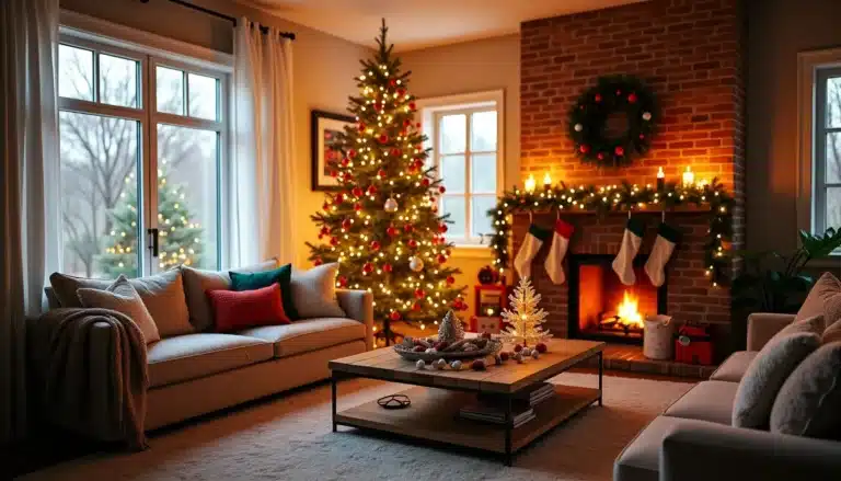 christmas livingroom decor