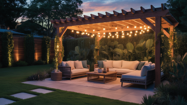 backyard dusk lights