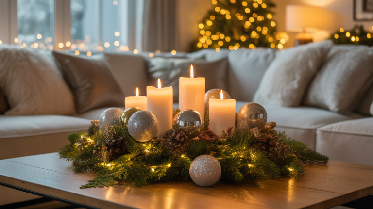 cozy livingroom christmas