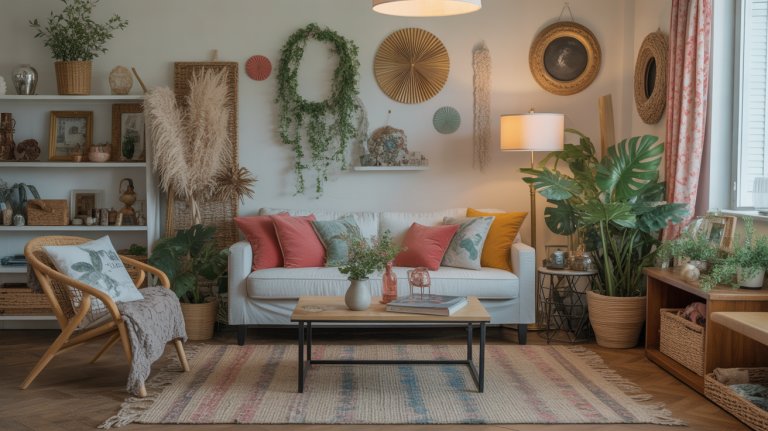 decorated living room