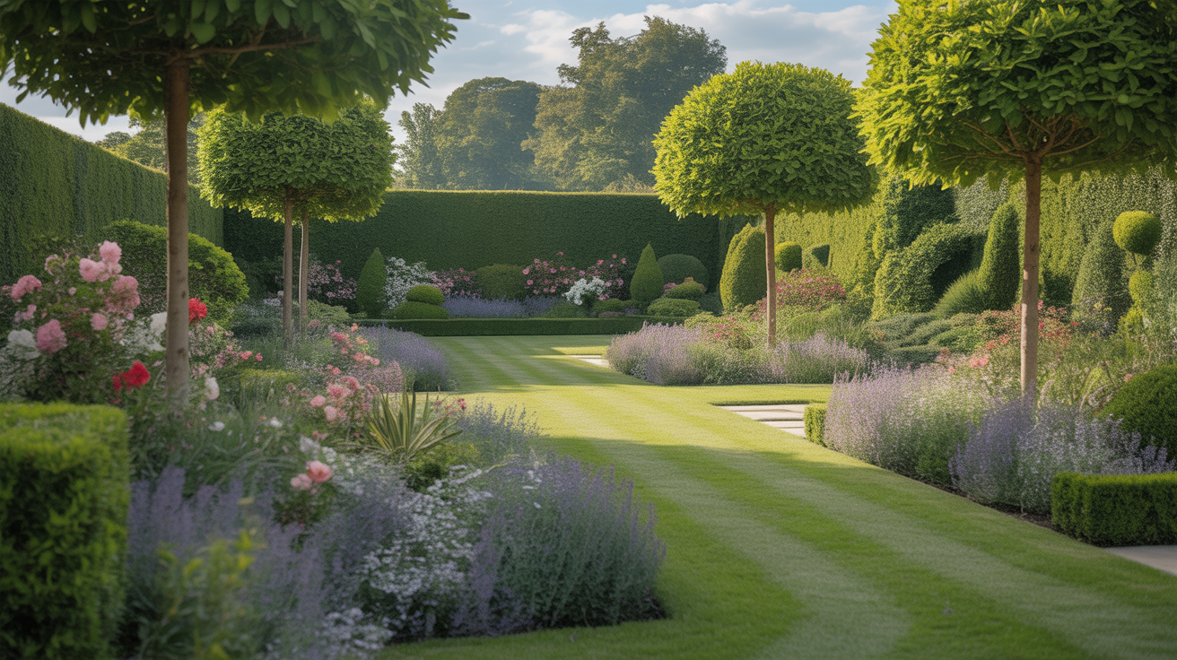 landscaped garden european design