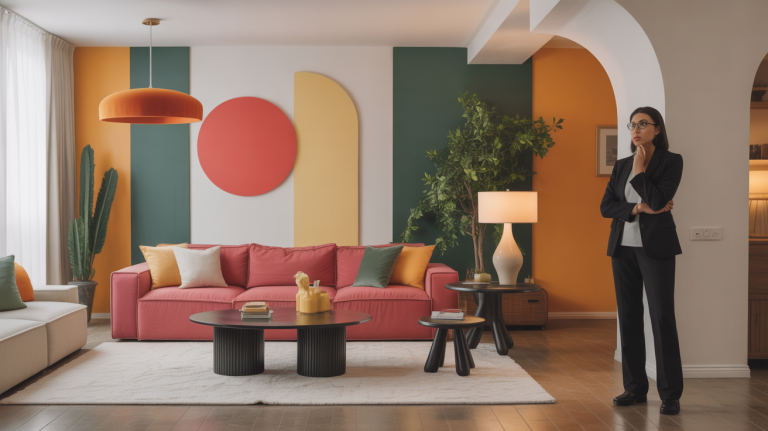 living room contrast