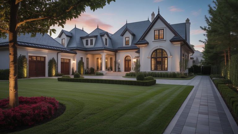 luxury front yard