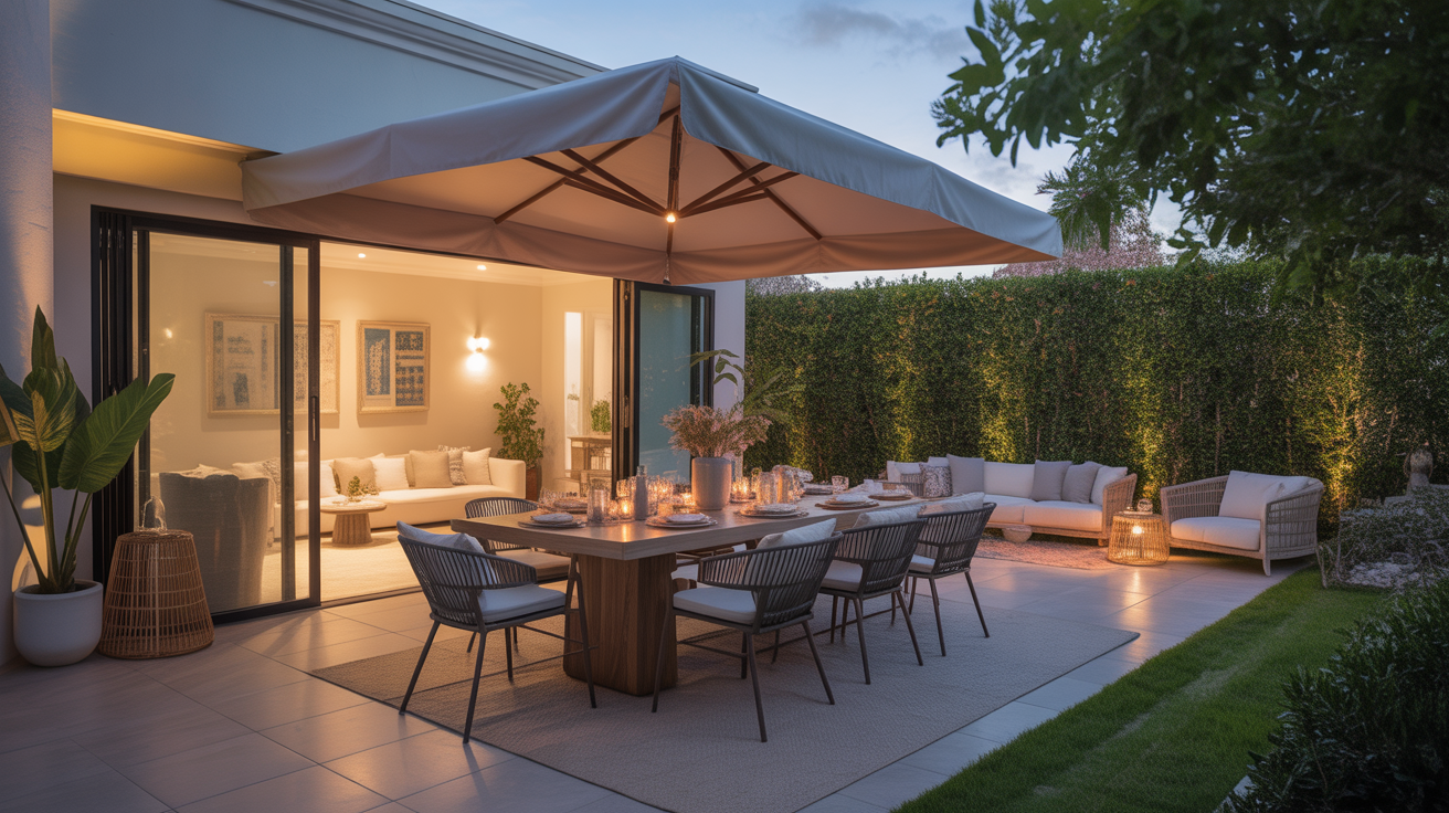 luxury outdoor dining