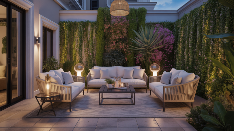 luxury patio retreat