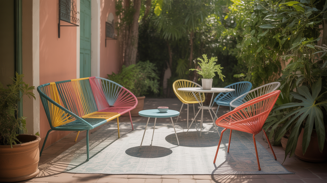 realistic patio upcycled furniture