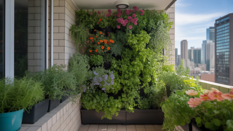 realistic vertical garden