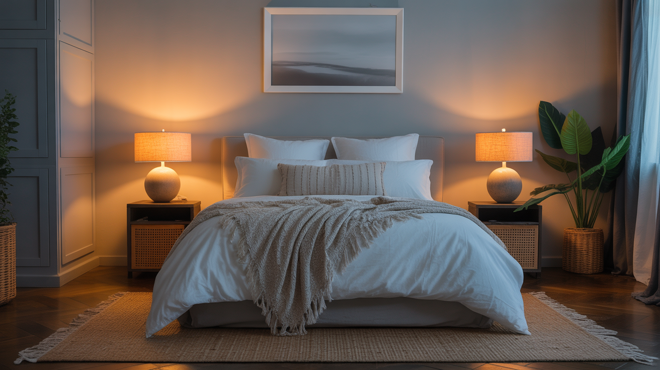 serene bedroom photo