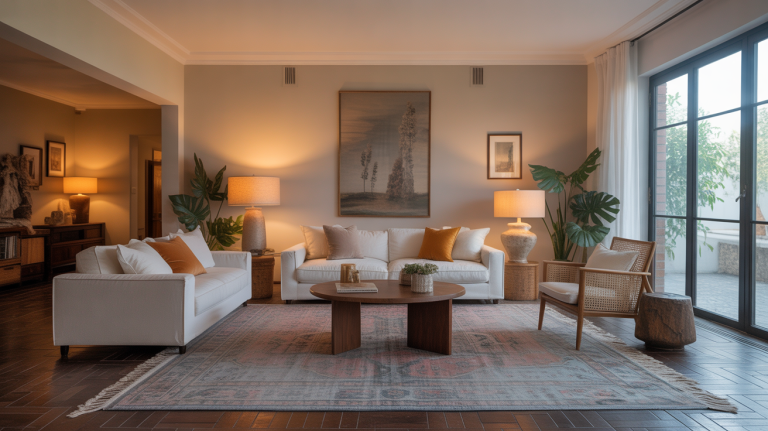 spacious living room