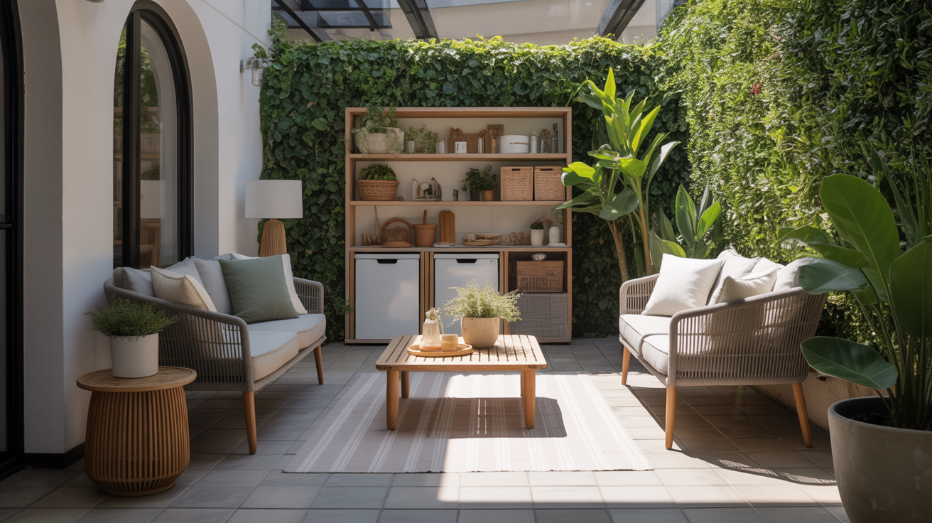 stylish modern patio