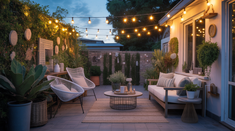 twilight patio lights decor
