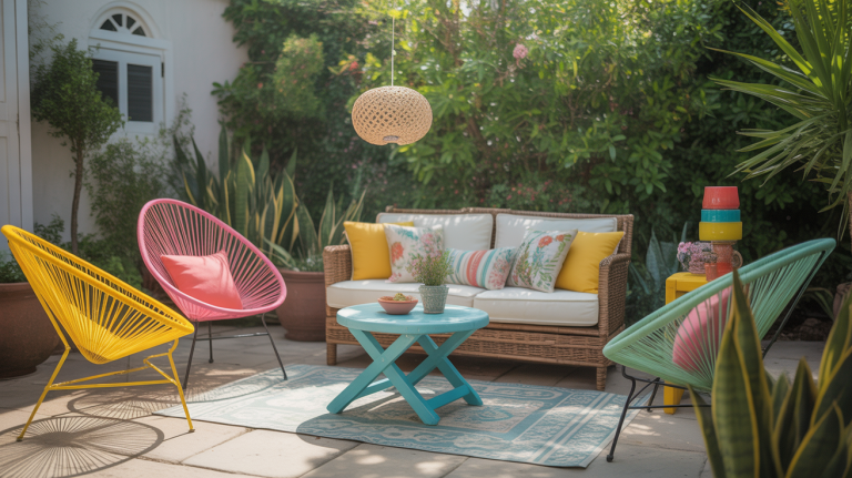 upcycled outdoor space