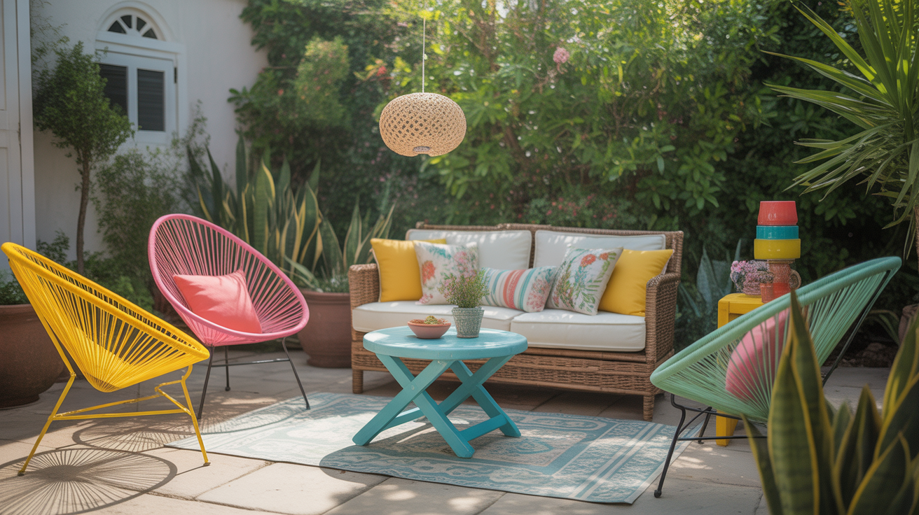 upcycled outdoor space